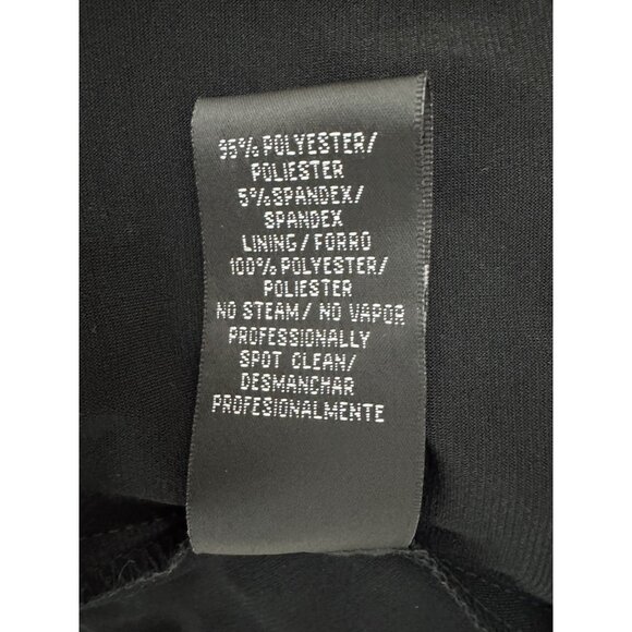 SL Fashions Black‎ Embellished Silver Cowl Neck Hi-Lo Dress Size 16W 1X Plus New - Picture 9 of 10